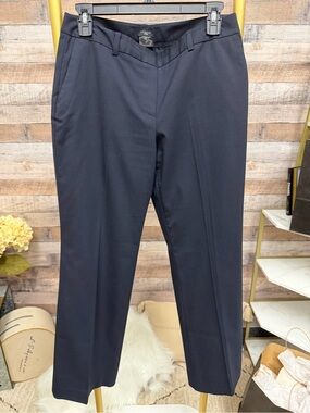 Ann Taylor Navy Petite Curvy Dress Pants 6P